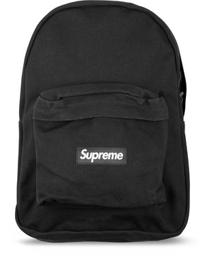 Supreme logo canvas backpack - Black