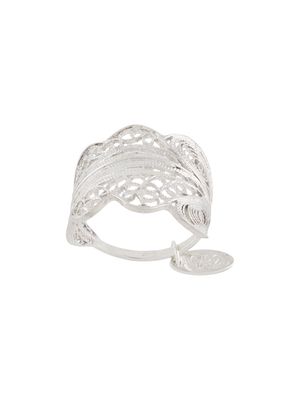 Wouters & Hendrix engraved shield ring - Silver