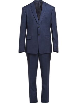 Prada single-breasted checked suit - Blue