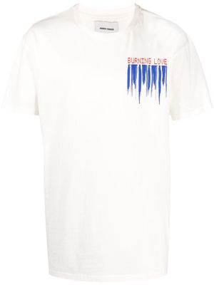 HENRIK VIBSKOV slogan-print short-sleeved T-shirt - White