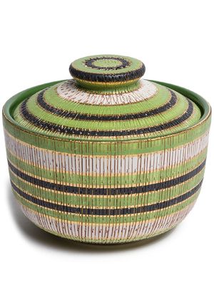 BITOSSI CERAMICHE striped pattern box - Green