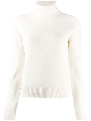 Saint Laurent cashmere turtleneck jumper - White