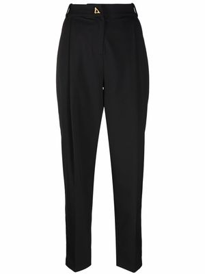 Aeron Luz high-waisted tapered trousers - Black