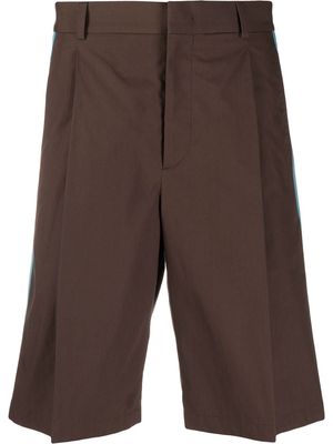 Valentino side panelled bermuda shorts - Brown