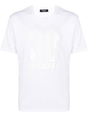 UNDERCOVER tape print T-shirt - White