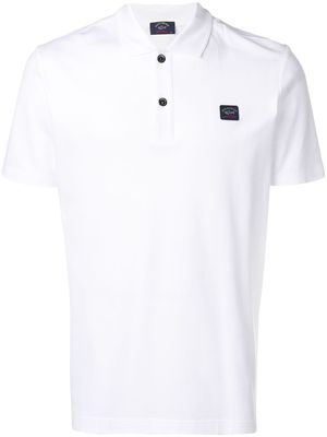 Paul & Shark logo patch polo shirt - White