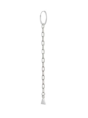 Coup De Coeur Skinny Chain hoop earring - Metallic