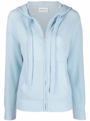 P.A.R.O.S.H. zip-up cashmere hoodie - Blue