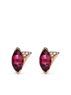 Shaun Leane 18kt rose gold tourmaline diamond earrings - Pink