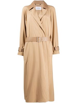 Salvatore Ferragamo technical fabric trench - Neutrals