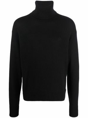 Off-White knitted turtleneck jumper - Black
