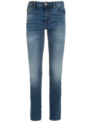 Armani Exchange low-rise straight-leg jeans - Blue