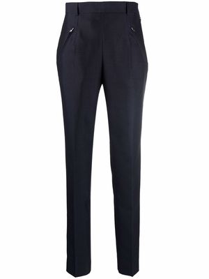 Maison Margiela high-waisted zip-pocket trousers - Blue