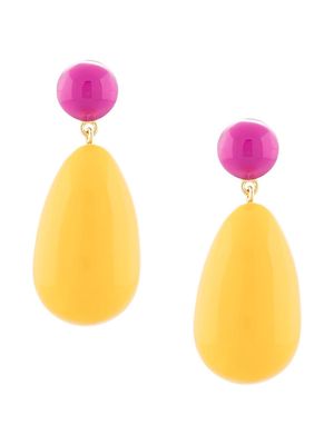 Eshvi tear-drop earrings - Yellow