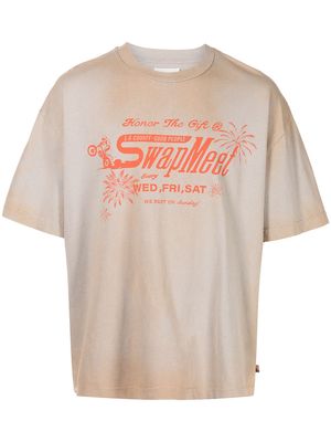 HONOR THE GIFT B-Summer Swap Meet cotton T-shirt - Brown