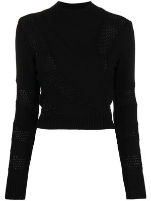 Just Cavalli knitted roll neck jumper - Black