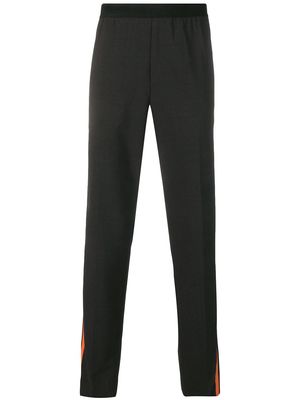 Helmut Lang side stripe trousers - XW6 CHARCOAL/SIGNAL