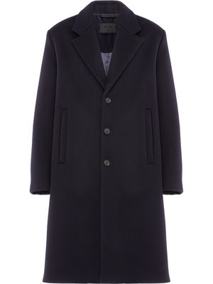 Prada single-breasted wool coat - Blue