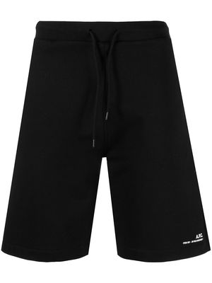A.P.C. Item drawstring-waist shorts - Black