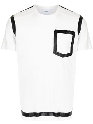 Ports V monochrome T-shirt - White