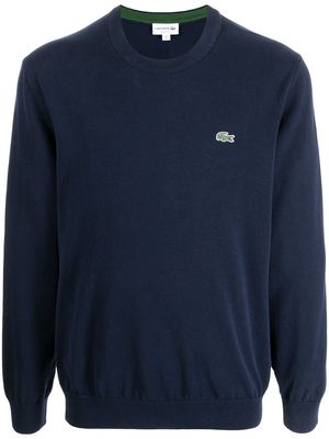 Lacoste logo embroidery sweatshirt - Blue