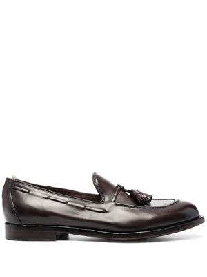 Officine Creative slip-on leather loafers - Brown