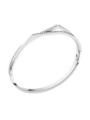 Repossi 18kt white gold Antifer diamond bangle - Silver