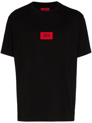 424 logo print T-shirt - Black
