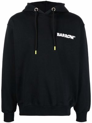 BARROW logo-print pullover hoodie - Black
