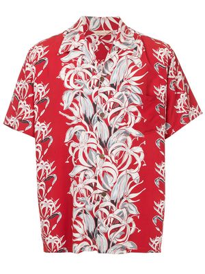 Fake Alpha Vintage 1950's Hawaiian shirt - Red