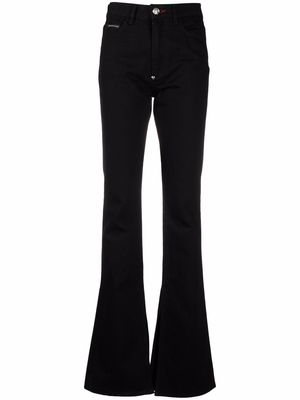Philipp Plein high-rise flared jeans - Black