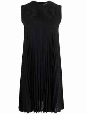 Salvatore Ferragamo plissé shift dress - Black