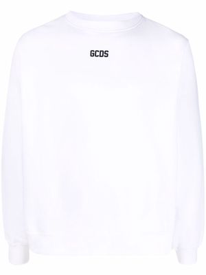 Gcds logo-print crew neck sweatshirt - White