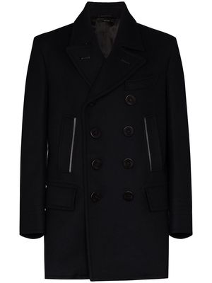 TOM FORD wool and cashmere-blend coat - Blue