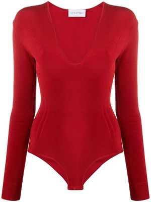 AZ FACTORY MyBody long-sleeve bodysuit - Red