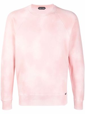 TOM FORD tie-dye crewneck sweatshirt - Pink