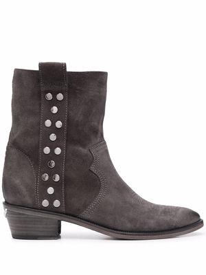 Zadig&Voltaire stud-embellished boots - Grey