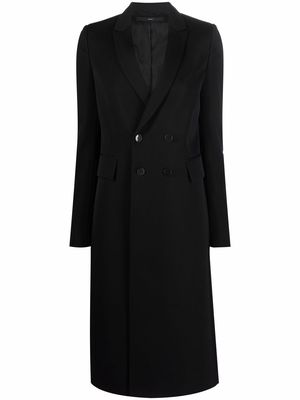 SAPIO N° 2 double breasted coat - Black