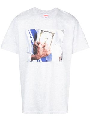 Supreme bible print T-shirt - Grey