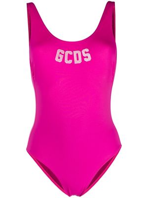 Gcds logo low-back swimsuit - Pink