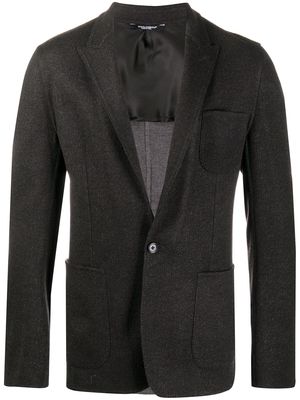 Dolce & Gabbana single-breasted virgin wool blazer - Grey