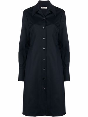 There Was One button-front mid-length shirtdress - Blue