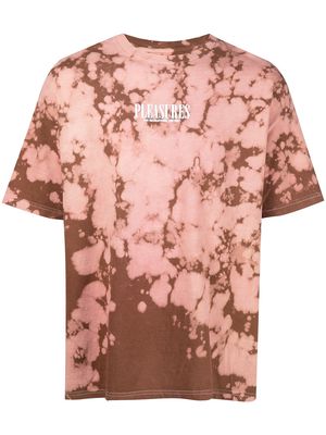 Pleasures graphic-print tie-dye T-shirt - Pink