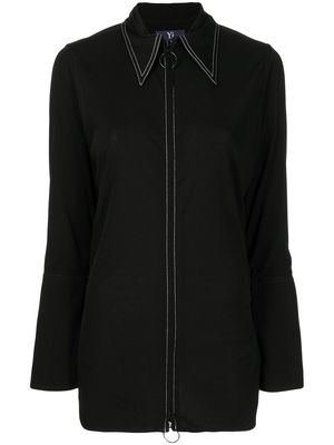 Y's contrasting-stitch shirt - Black