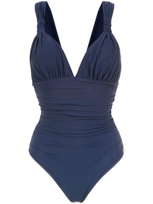 Brigitte 'Eli' draped swimsuit - Blue