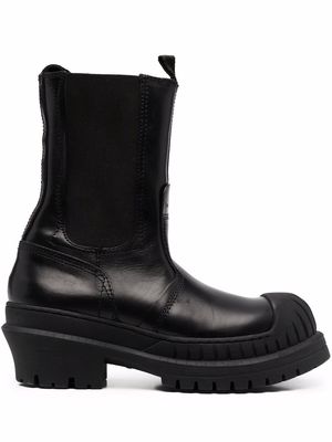 Acne Studios panelled ankle boots - Black