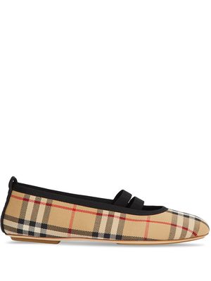 Burberry Vintage Check ballerina shoes - Neutrals