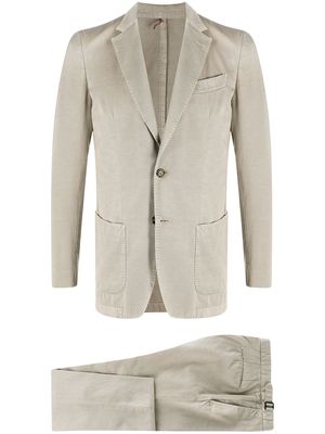 Dell'oglio fitted two-piece suit - Neutrals