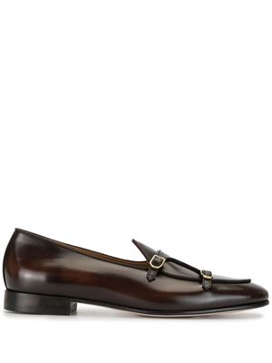 Edhen Milano double-strap loafers - Brown