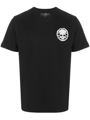 Hydrogen skull logo print T-shirt - Black